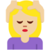Twitter里的女性按摩：中浅肤色emoji表情