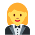 Twitter里的穿燕尾服的女人emoji表情