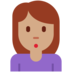 Twitter里的女性撅嘴：中等肤色emoji表情