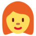 Twitter里的女：红头发emoji表情