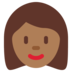 Twitter里的女性：中黑肤色emoji表情