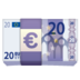 WhatsApp里的欧元纸币emoji表情
