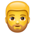 WhatsApp里的有络腮胡子的男人emoji表情