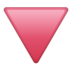 WhatsApp里的红色三角形向下emoji表情