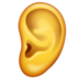 WhatsApp里的耳朵emoji表情