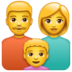WhatsApp里的家庭：男人，女人，男孩emoji表情