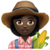 WhatsApp里的女农夫：深色肤色emoji表情