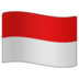 WhatsApp里的国旗：印度尼西亚emoji表情