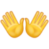 WhatsApp里的张开双手emoji表情
