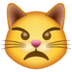 WhatsApp里的撅嘴猫emoji表情