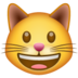 WhatsApp里的笑脸猫emoji表情