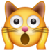 WhatsApp里的疲倦的猫emoji表情