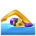 WhatsApp里的女子游泳emoji表情