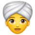 WhatsApp里的戴头巾的女人emoji表情